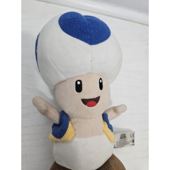 Super Mario‎ Bros Blue Toad Plush My Little Buddy Nintendo Stuffed Toy - Picture 2 of 5